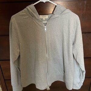 Essentials Heather Gray Zip-Up Jacket